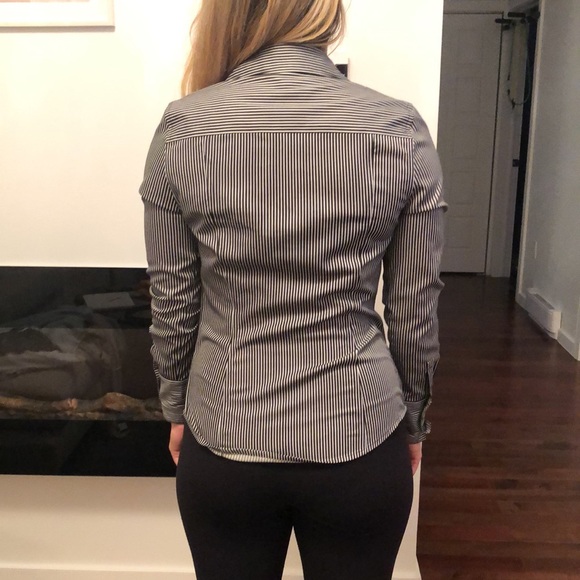 Black and white work shirt - Picture 2 of 2